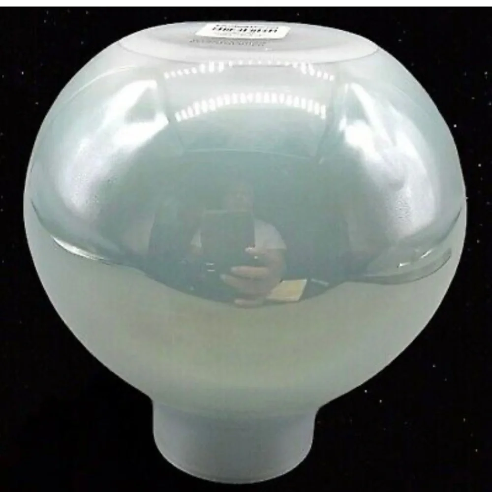 Crate And Barrel Opalescent Rounded Bud Vase Thick 7” T made in Poland